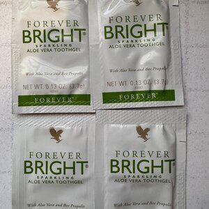 4X FOREVER LIVING Forever Bright Toothgel Samples 3.7G EACH